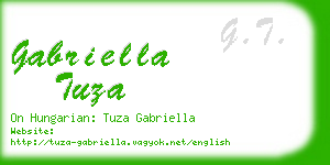 gabriella tuza business card